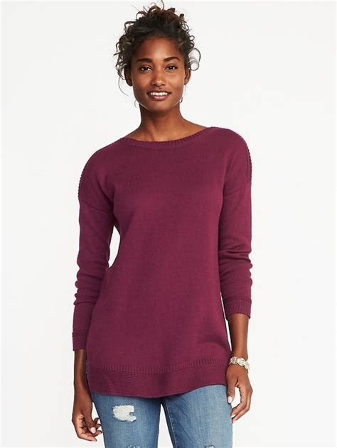 Boat Neck Tunic Sweater For Women Old Navy Casual Fashion Fashion