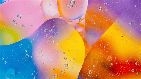 Bubbles Circles Gradient Water Glare 4k Hd Wallpaper