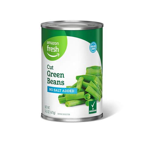 Amazon Fresh Canned Cut Green Beans No Salt Added 14 5