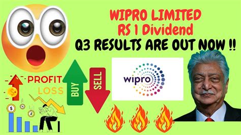 WIPRO LIMITED Q3 Results Wipro Limited Share Latest News Q3results