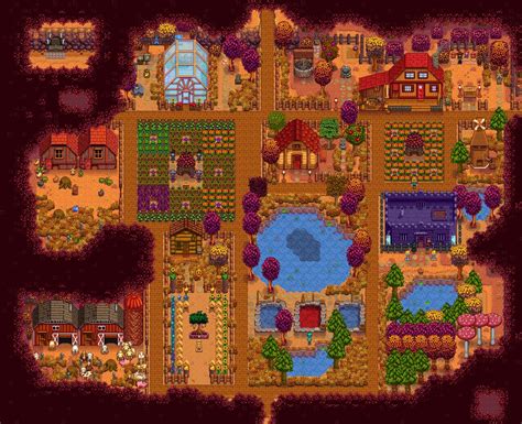 Stardew Farms Stardew Valley Farms Farm Layout Insp Woodland