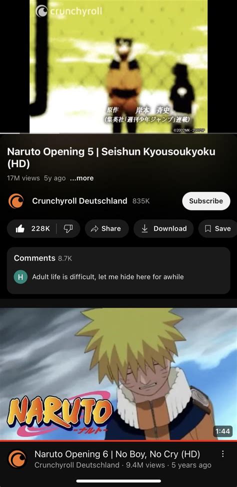 The best openings in naruto in my opinion, they bring nostalgia : r/Naruto