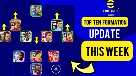 Top 10 Formation Update This Week In EFootball 2023 Mobile Best