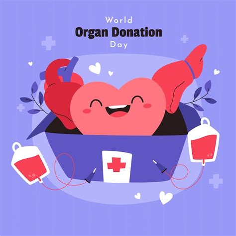 Premium Vector Flat World Organ Donation Day Illustration With Human