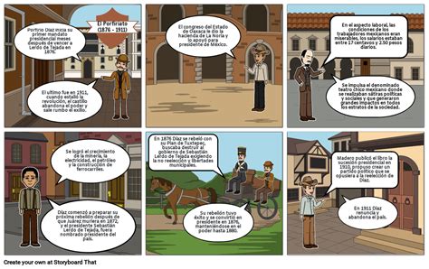 HISTORIETA DE PORFIRIO DIAZ Storyboard By 3ee57ee5