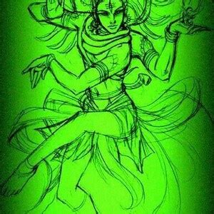 Lord Shiva Natarajan Pose Handpainted Painting On Canvas Without Frame