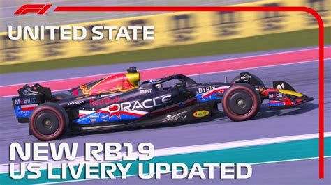 F1 2023 Rb19 New Sidepods Us Livery Updated United State Gp Assetto Corsa Youtube