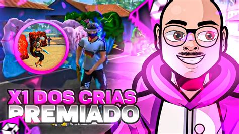 FREE FIRE AO VIVOSALA PREMIADAX1 DOS CRIAS PREMIADO4v4X1 DOS CRIAS