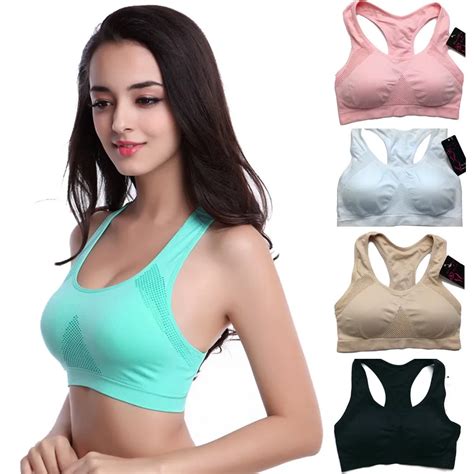 Young Girls Racerback Breathable Nylon Sexy Top Women Bra Fitness