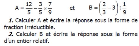 Les Quatre Op Rations Sur Les Nombres Rationnels Exercices Corrig S Ac