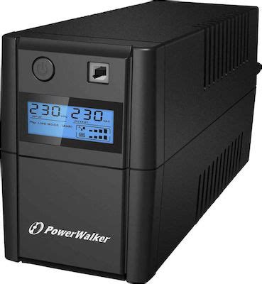 Powerwalker VI 850 SE LCD IEC UPS Line Interactive 850VA 480W με 4 IEC