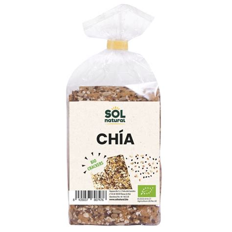 Sol Natural Cracker Semillas De Chia 200g