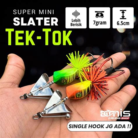 Jual Super Mini Slater Tek Tok Buzz Slash Bait Umpan Casting Gabus