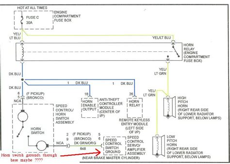 Ford Pickup Broken Horn Automotive Wiring And Electrical