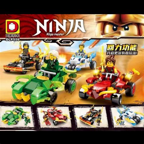 Jual Mainan Ninjago Mobil Tarik Mundur Jalan Brick Minifigure Ninja