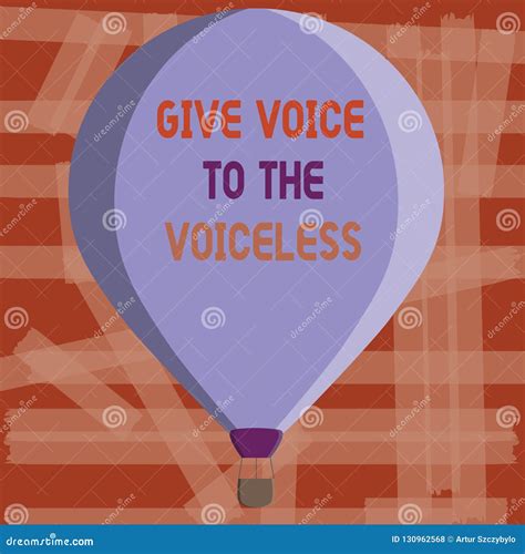 Writing Note Showing Give Voice To the Voiceless. Business Photo