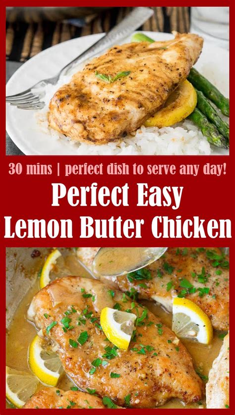 Perfect Easy Lemon Butter Chicken Tasty Food Recipes