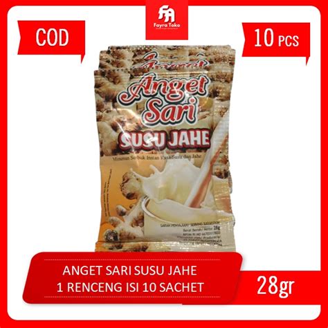 Jual ANGET SARI SUSU JAHE ISI 10 SACHET RENCENG Shopee Indonesia