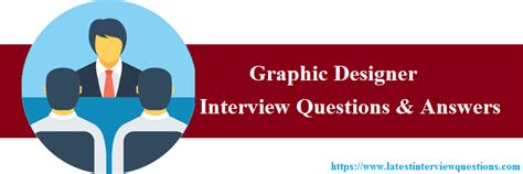 Top Graphic Designer Interview Questions Latest Graphic Designer