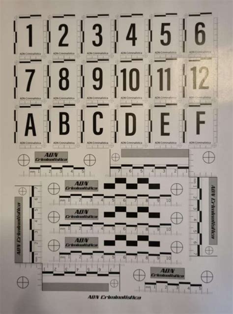 Plancha De Testigos M Tricos Autoadhesivos Adn Criminal Stica Lo