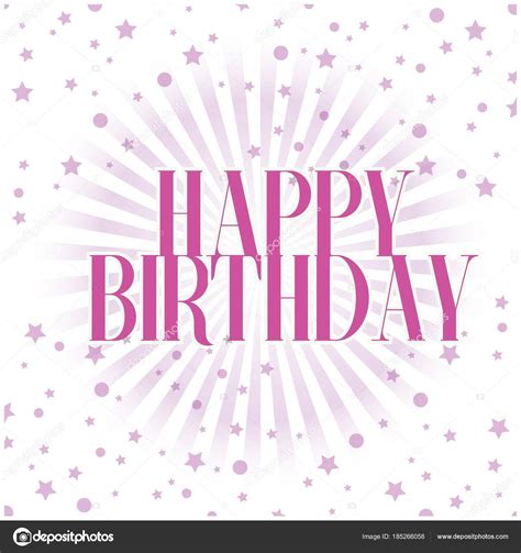 Happy Birthday Confetti Purple Background Vector Image Stock Vector ...