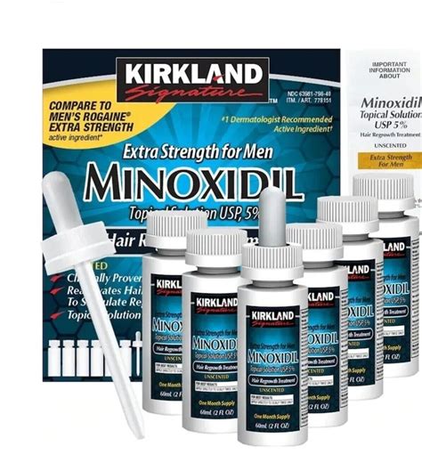 Kirkland Minoxidil 5 Extra Strength Men Hair Growth Solution 6 Month