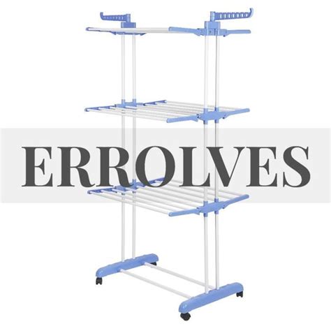 ERROLVES Séchoir A Linge Multifonctions étendoir pliable sur 3