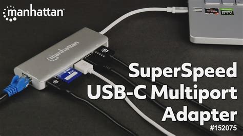 Manhattan Superspeed Usb C Multiport Adapter Youtube