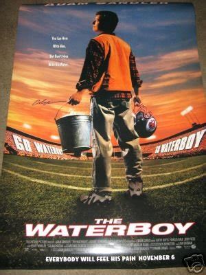 ADAM SANDLER hand signed WATERBOY MOVIE POSTER PROOF | #28459129