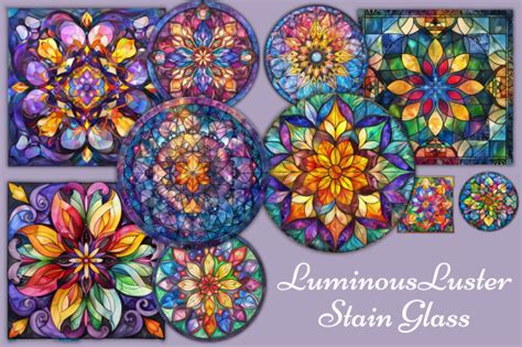 Luminousluster Stain Glass Graphic By Tshirtado Creative Fabrica