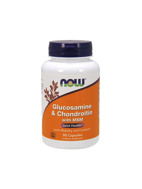 Now Foods Glucosamine And Chondroitin With Msm 90 Capsules