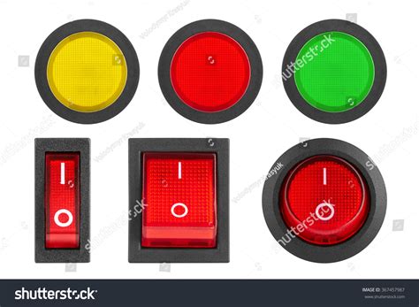 Set Switches Buttons Isolated On White Stock Photo 367457987 | Shutterstock