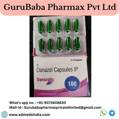 Danazol 100 mg capsules Danazolis at Rs 70 stripe दनजल कपसल in