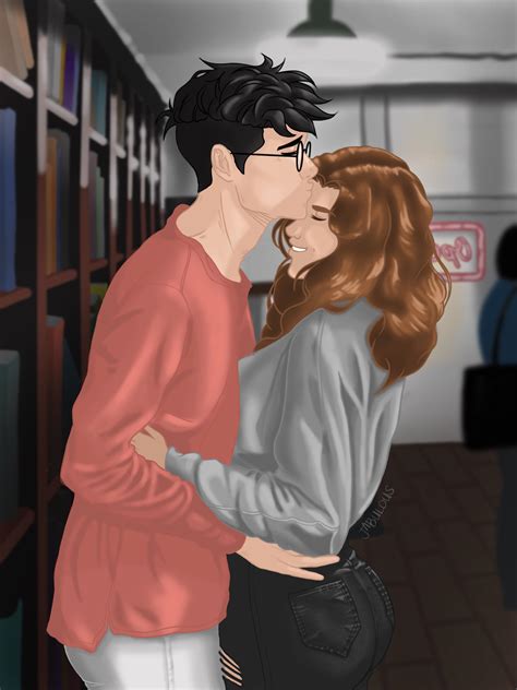 Harry And Hermione Kiss Fan Art