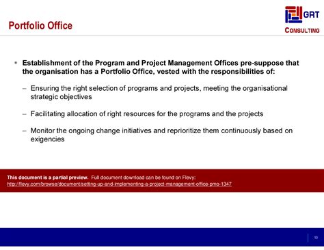 Setting Up Implementing A Project Management Office Pmo Powerpoint