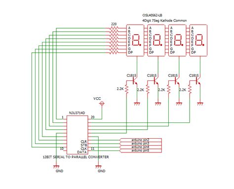 特に縛りなく Arduinoで4桁7セグメントledを使ってみる