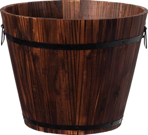 Extra Large Wooden Whiskey Barrel Planters 18 Dia X 14 High