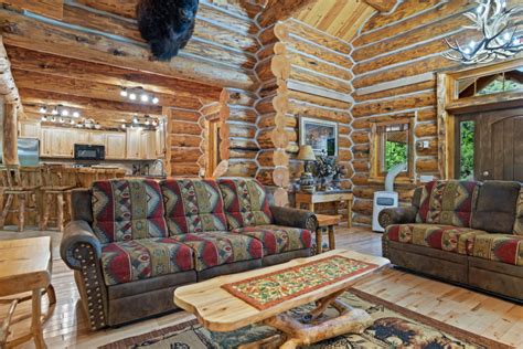 Black Hills Cabin 18 Living Room Hillside Country Cabins