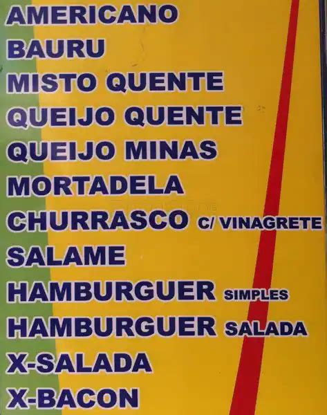 Menu em Ponto Nobre Bar São Paulo