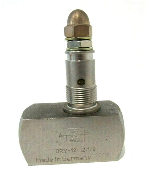 NEW HYDAC DRV 12 12 1 0 FLOW CONTROL VALVE DRV121210 SB Industrial