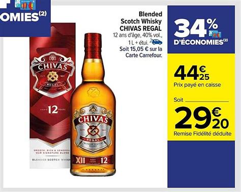 Promo Blended Scotch Whisky Chivas Régal chez Carrefour iCatalogue fr