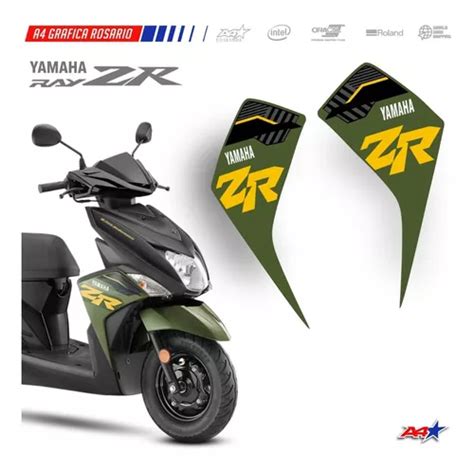 Calcos Laqueables Aletas Yamaha Ray Zr 115 Verde