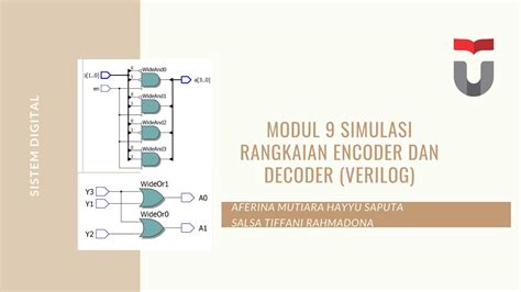 KELOMPOK 6 D3TT 45 01 MODUL 9 SIMULASI RANGKAIAN ENCODER DAN