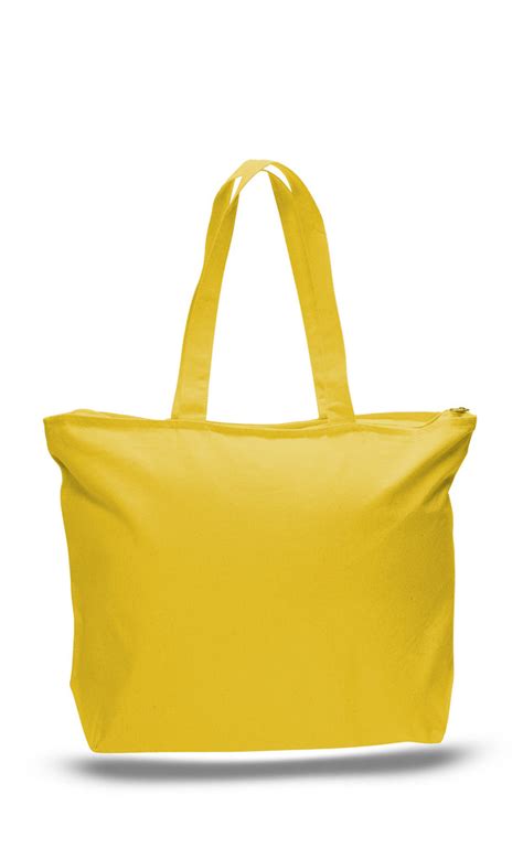 Canvas Tote Bags with Zipper, Heavy Canvas Zippered Tote Bag