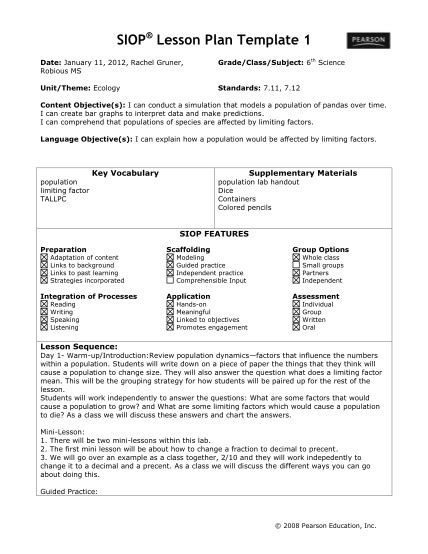 55 Lesson Plan Template Page 4 Free To Edit Download And Print Cocodoc