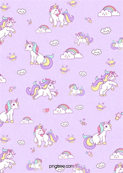 Purple Dream Unicorn Background Wallpaper Image For Free Download Pngtree