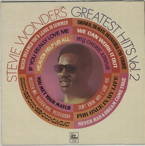 Stevie Wonder Greatest Hits Volume 2 UK Vinyl LP Album LP Record 444882