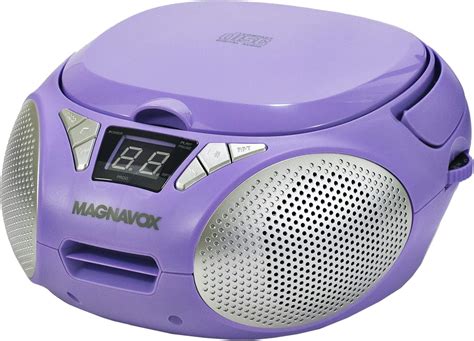 Magnavox Md6924 Pl Portable Top Loading Cd Boombox With Am Fm Stereo Radio In Purple