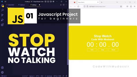 How To Build A Stopwatch Using Javascript Asmr Programming Youtube