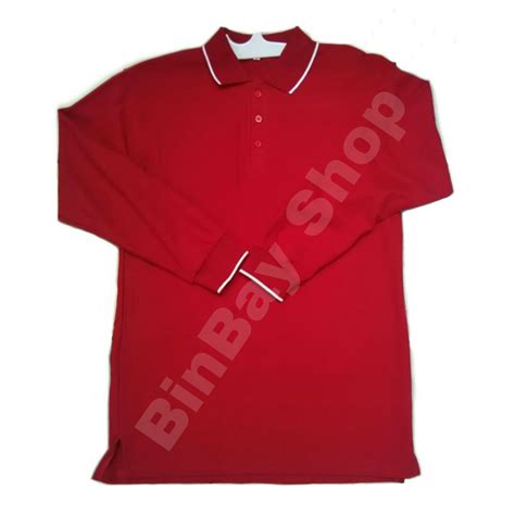 Jual Jual Kaos Kerah Big Size Xxl Merah List Putih Lacoste Katun Lengan